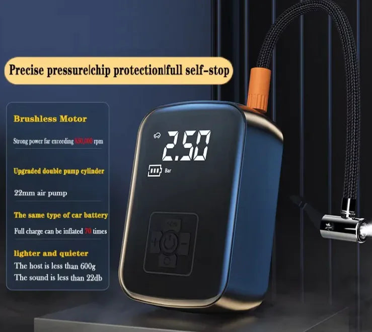 Inflador Eléctrico Inalámbrico para Coche
