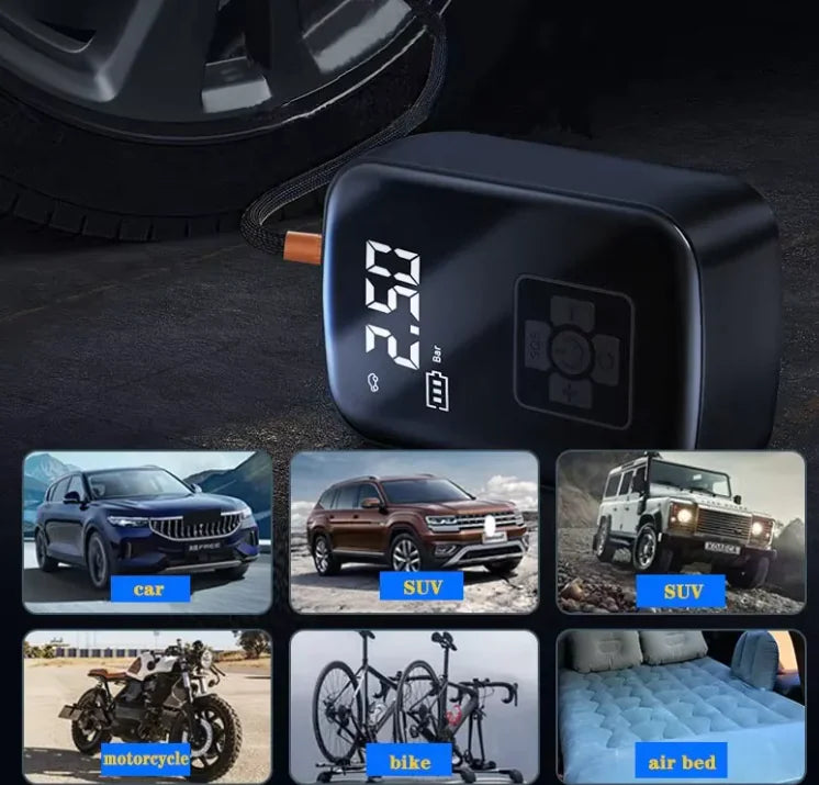 Inflador Eléctrico Inalámbrico para Coche